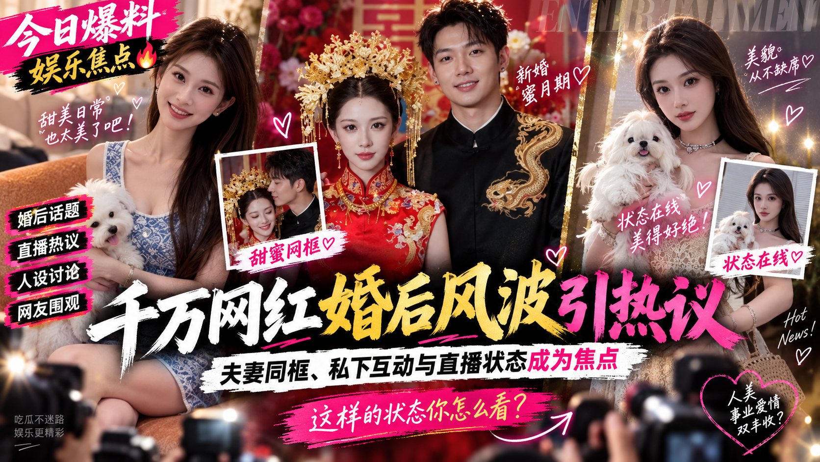 【网红黑料】抖音千万网红 梅尼耶 新婚蜜月期撩妹操粉 妻子黄婉均直播怒撕 宠妻人设彻底崩盘!